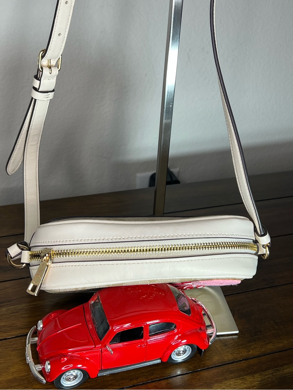 Coach Mini Jamie Camera Bag In Signature Canvas/White accents and patches - Picture 3 of 12
